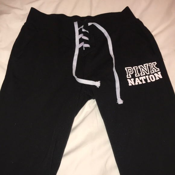 PINK Victoria's Secret Pants - PINK lace up joggers
